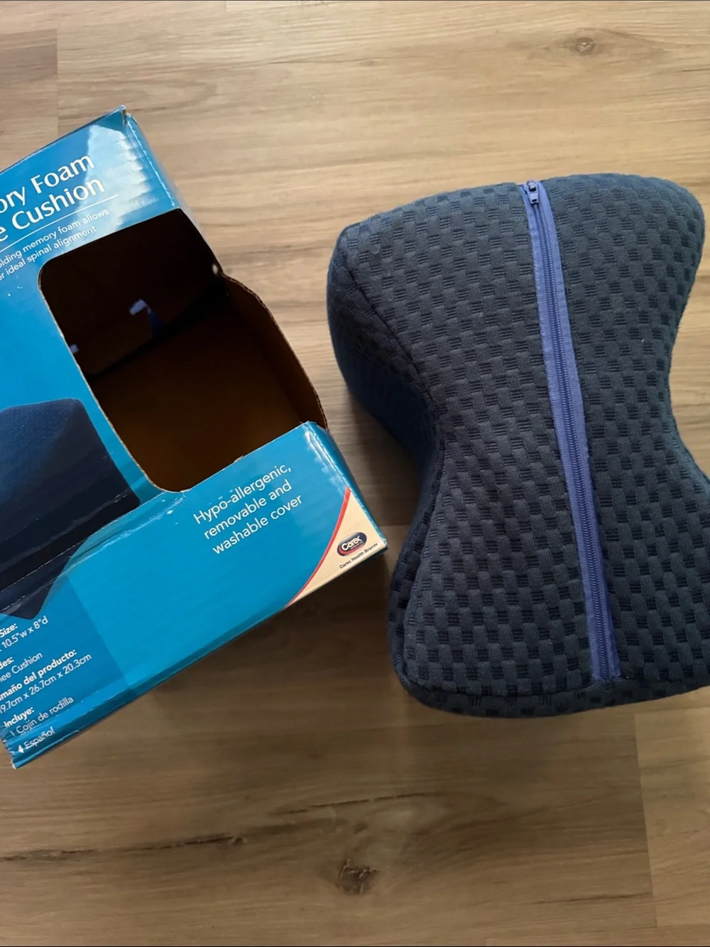 Memory Foam Knee Cushion - Navy Blue